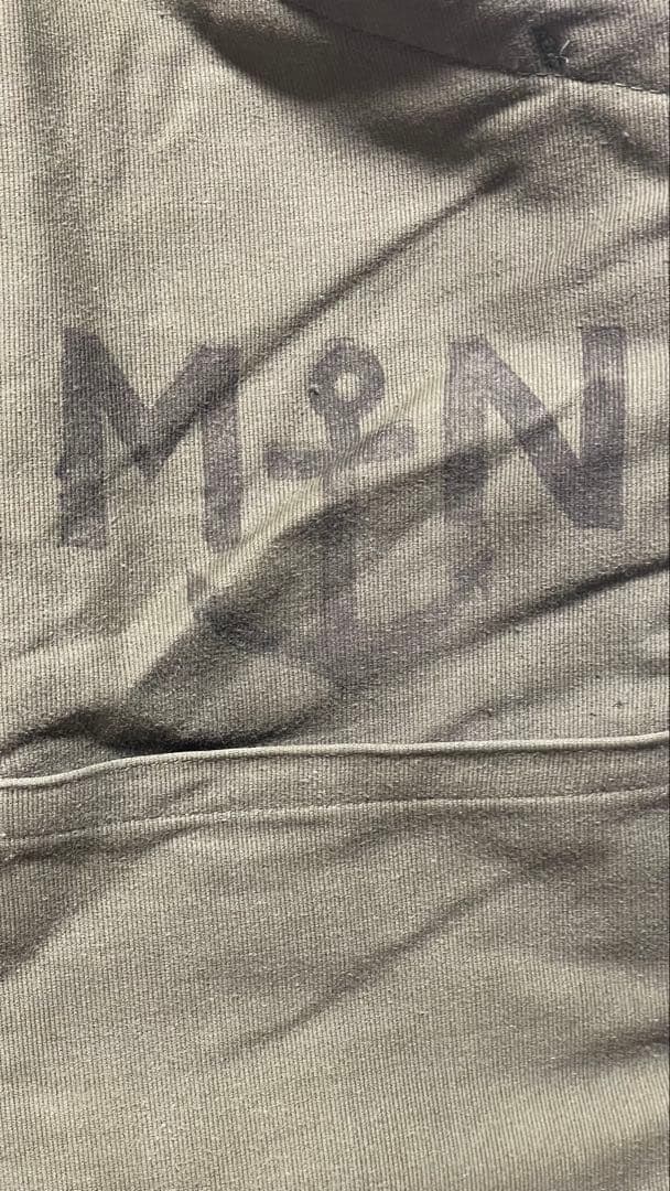 50s フランス海軍 デッキパンツ 防寒 極暖 オーバーパンツ 作業用