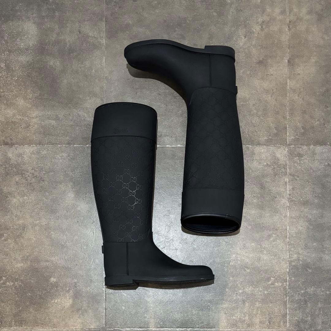 【美品！】GUCCI レインブーツ 長靴 24cm