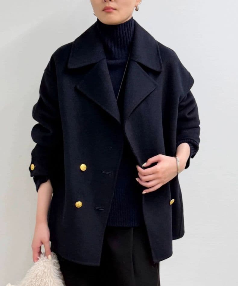 ラスト1点【LOUNGEDRESS】ミドルリバーコート　ネイビー