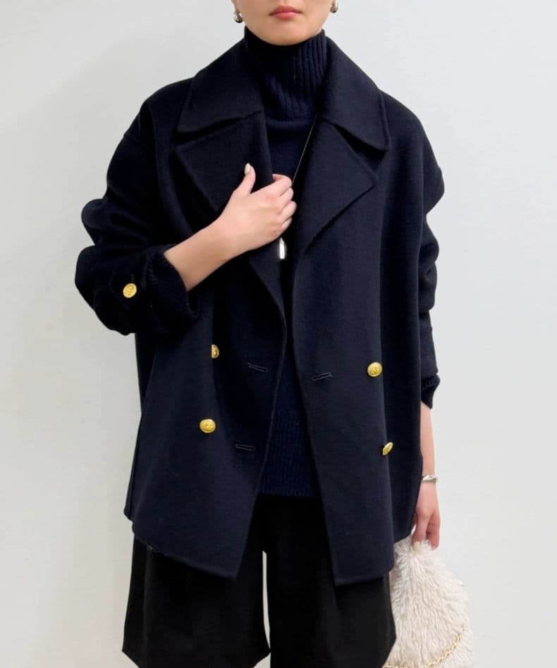 ラスト1点【LOUNGEDRESS】ミドルリバーコート　ネイビー