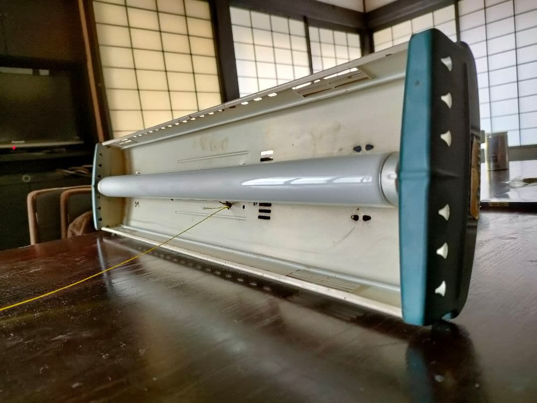 昭和レトロな吊り下げ蛍光灯　松下電器スーパーブライト　ナショナル　レア品