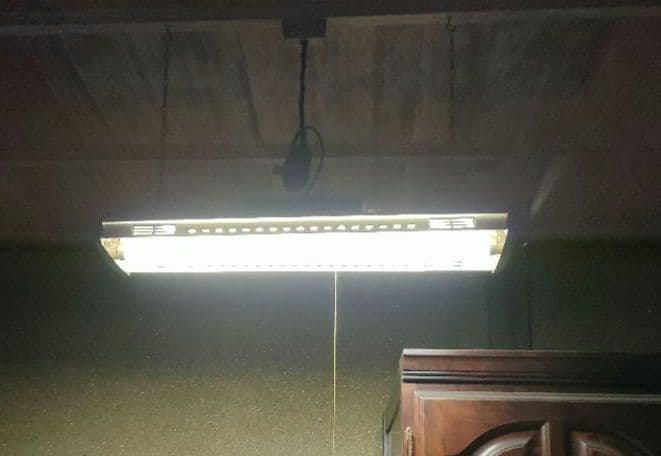 昭和レトロな吊り下げ蛍光灯　松下電器スーパーブライト　ナショナル　レア品