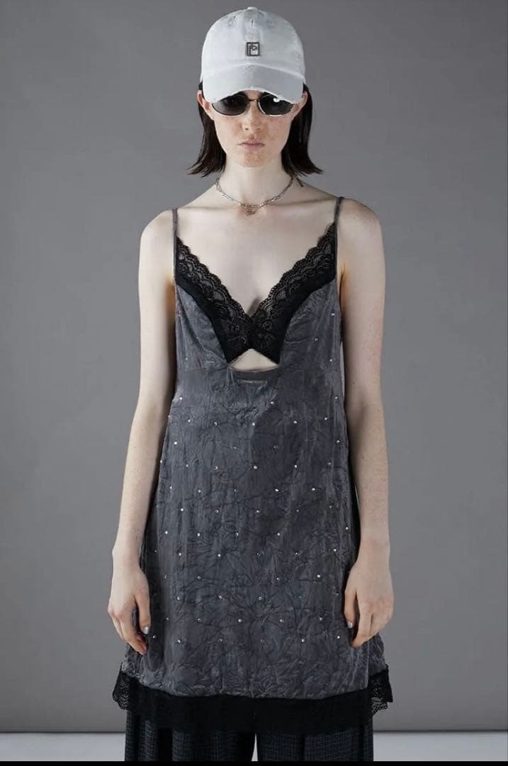 PRANK PROJECT クリスタルベロアキャミドレス