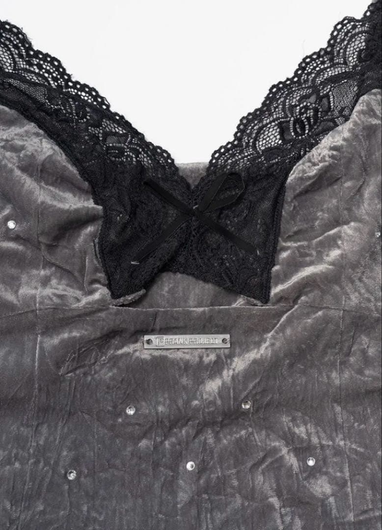 PRANK PROJECT クリスタルベロアキャミドレス