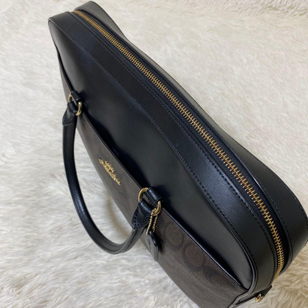 コーチ COACH シグネチャー ハンドバッグ A4可　ビジネスバッグ男女兼用