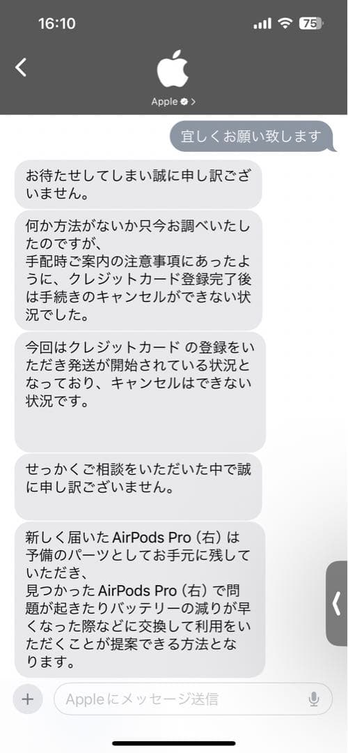 【純正品】Apple AirPods Pro 第2世代　右耳のみ