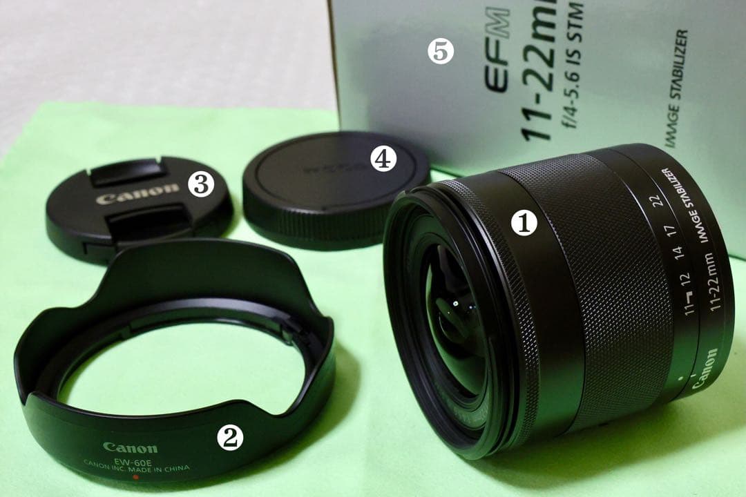 Canon EF-M 11-22mm f/4-5.6 IS STM レンズセット