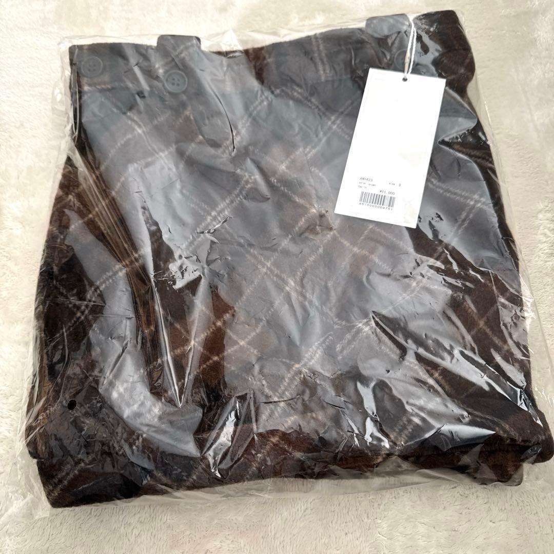 【andmary】Ribbon check mini pants