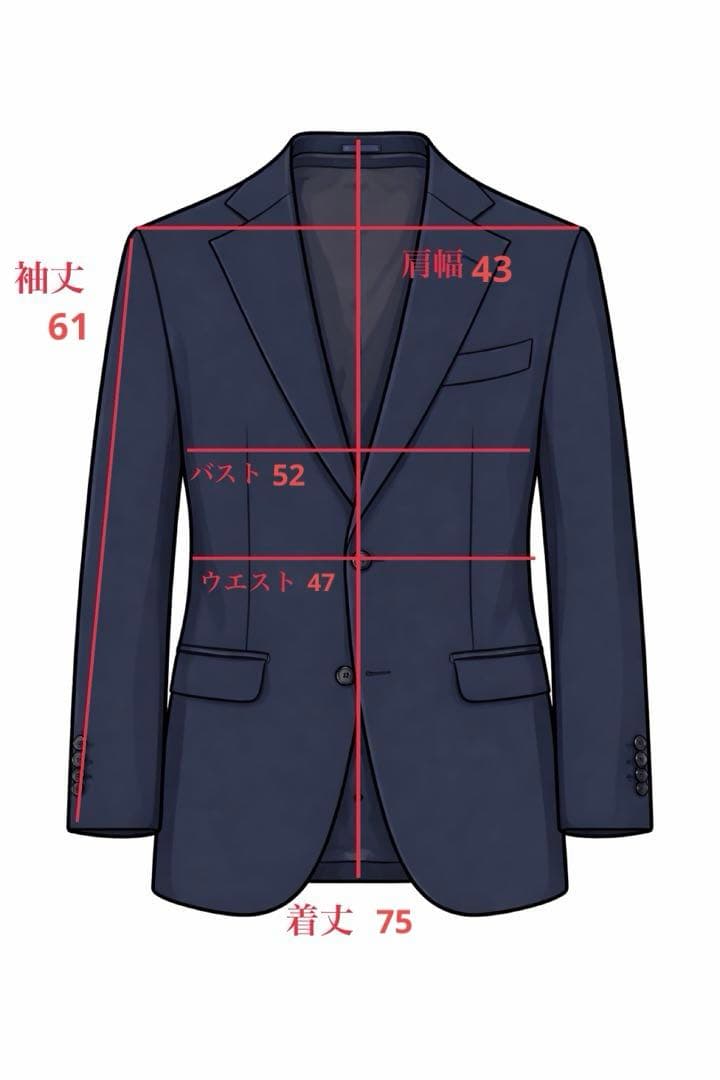 EMPORIO ARMANI3点セットネイビー ビジネススーツ