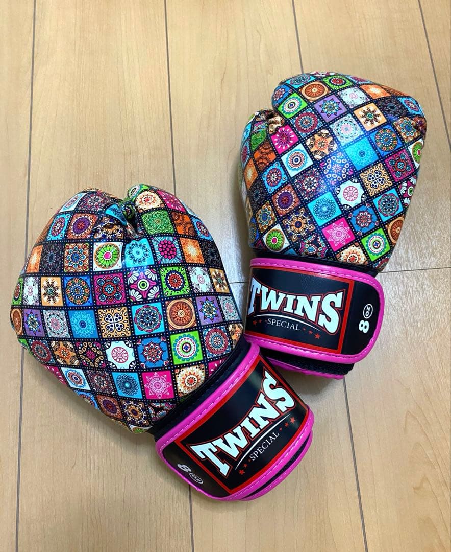 TWINS SPECIAL ボクシンググローブ 8oz カラフル パッチワーク柄