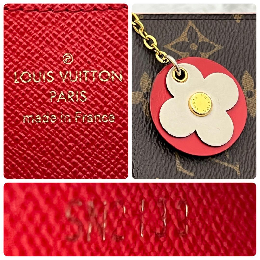 ★極上、希少品★ルイヴィトン　モノグラム　ジッピーパース　フラワーチャーム