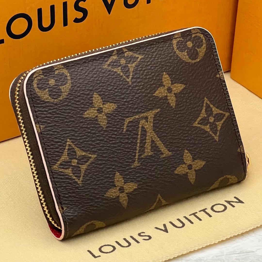 ★極上、希少品★ルイヴィトン　モノグラム　ジッピーパース　フラワーチャーム