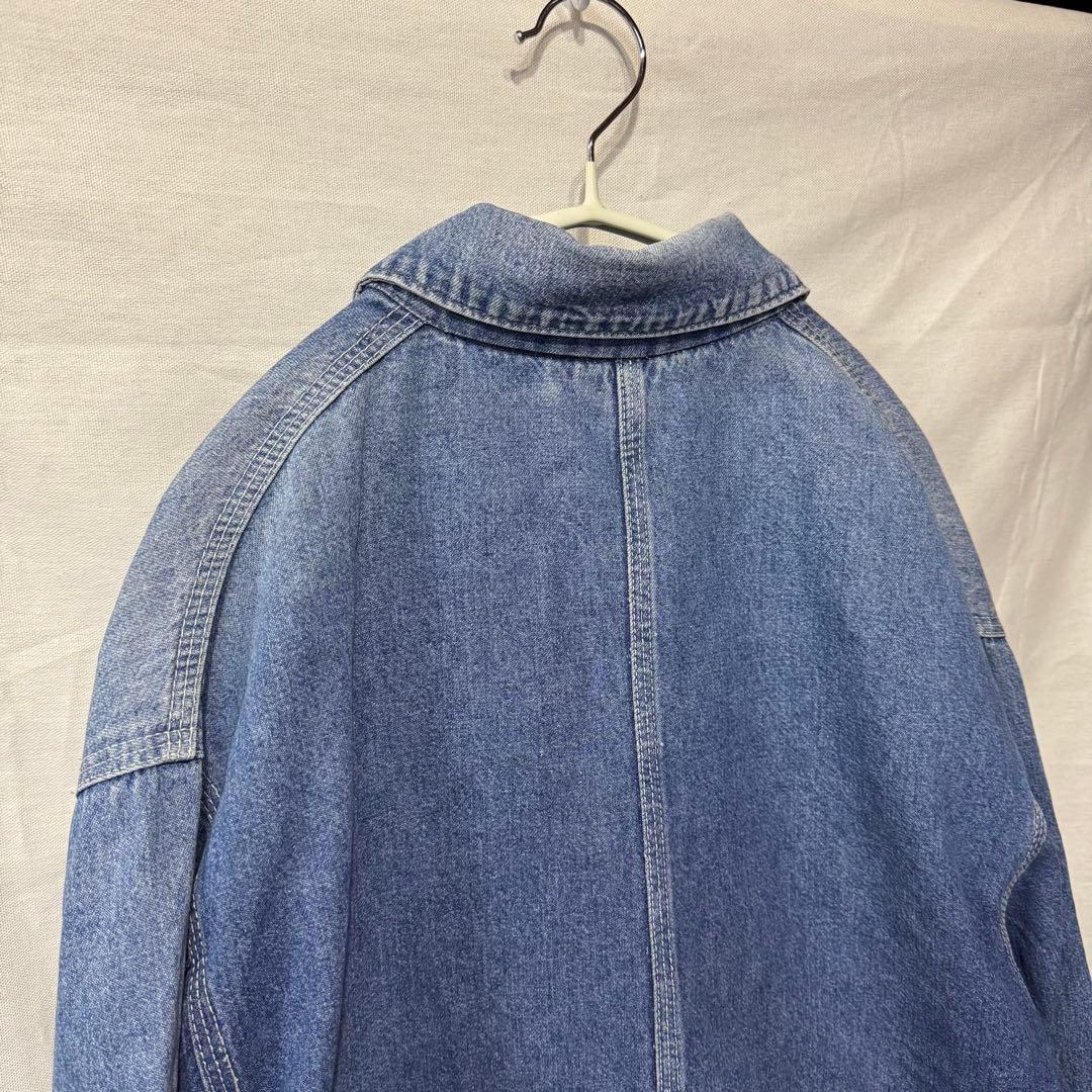 80s 90s USA製 カーハート デニムカバーオール チョアコート