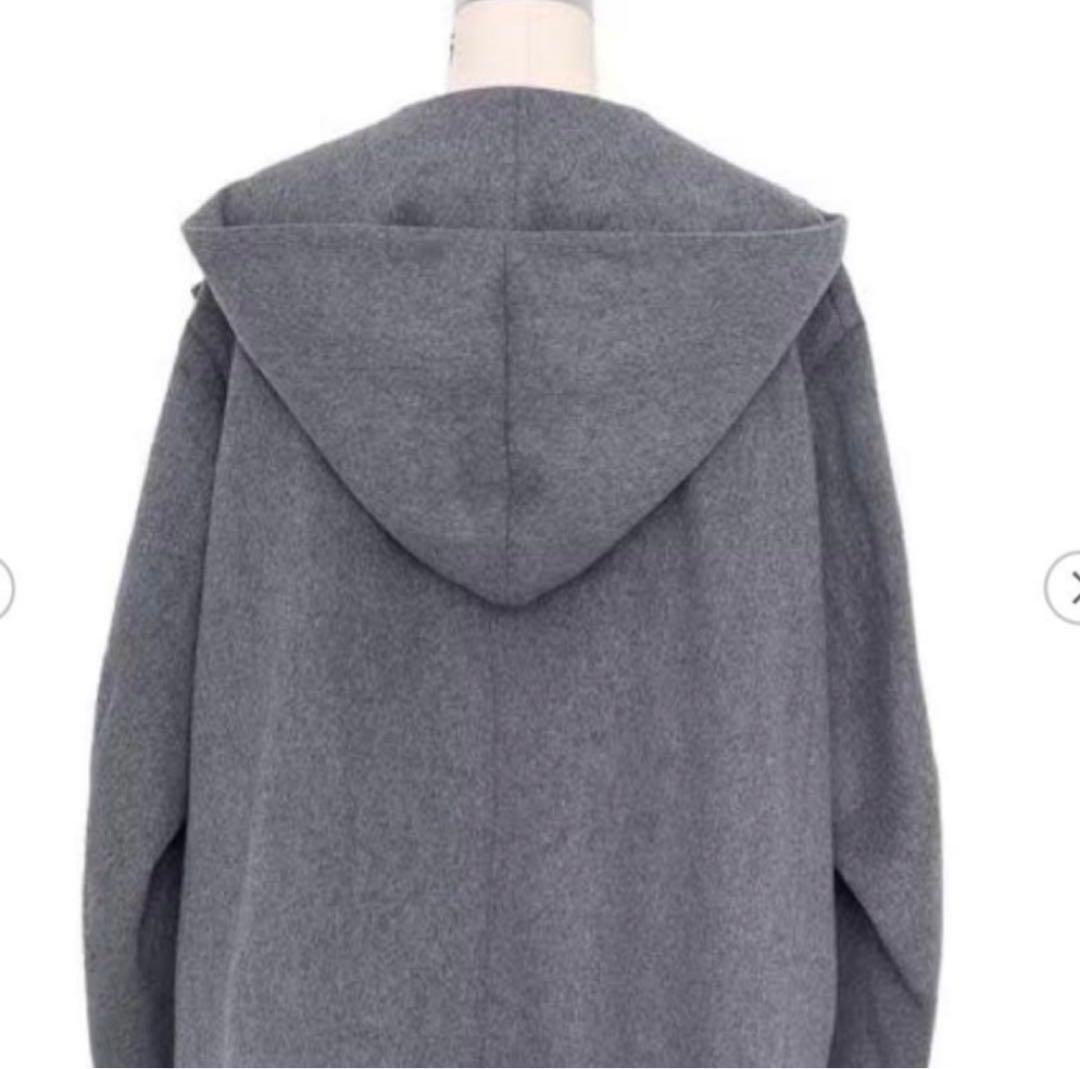 こ*ま様 ドゥロワー Drawer フード　ウールショートコート 36