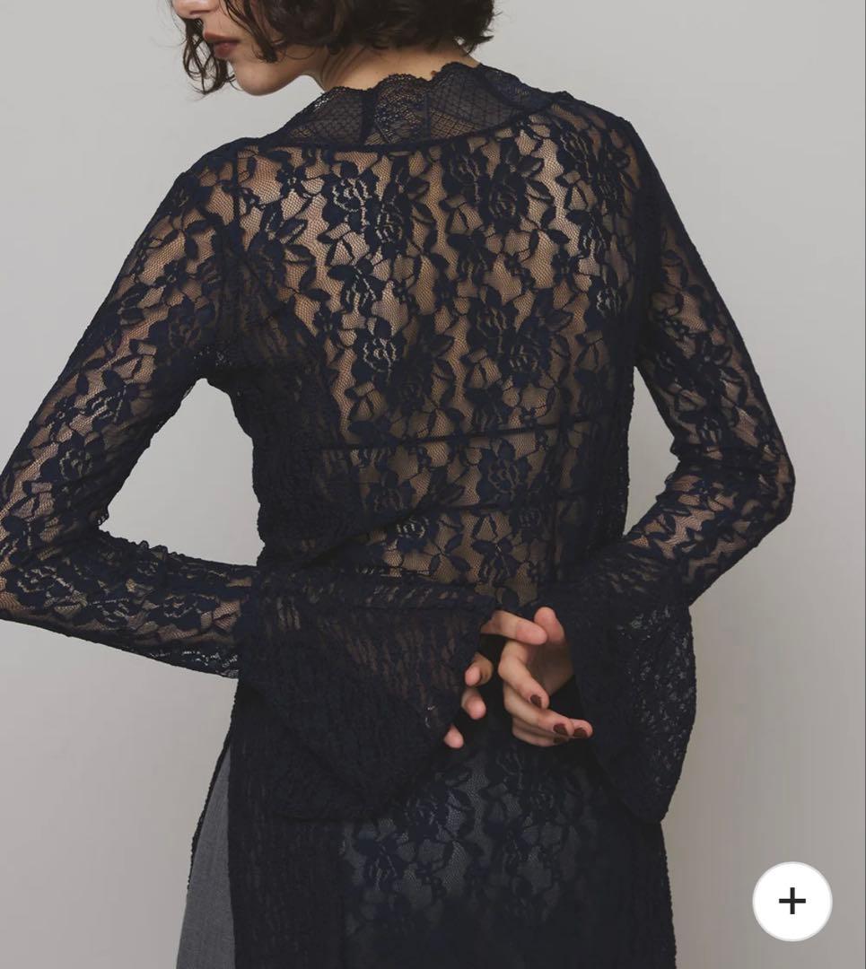 トップス ameri COMBINATION LACE TOP