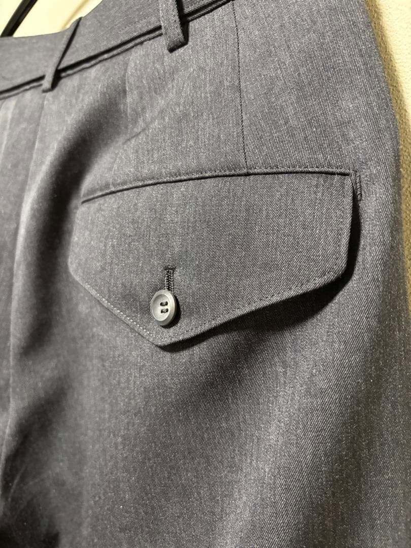 パンツ THE RERACS25AW THE SLACKS BELTED 2TUCK