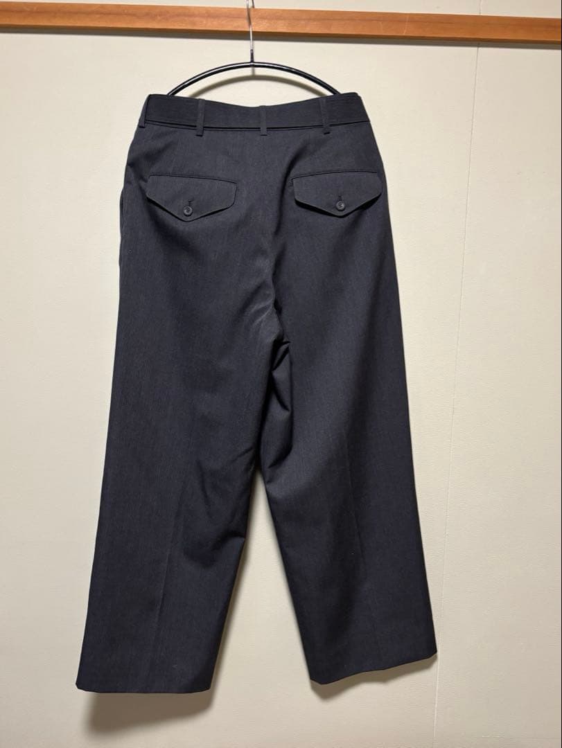 パンツ THE RERACS25AW THE SLACKS BELTED 2TUCK