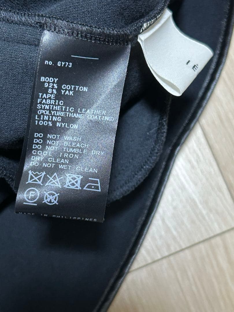 ほぼ新品　ヤクコフリース ハーフZIPフルオーバー ブラック M