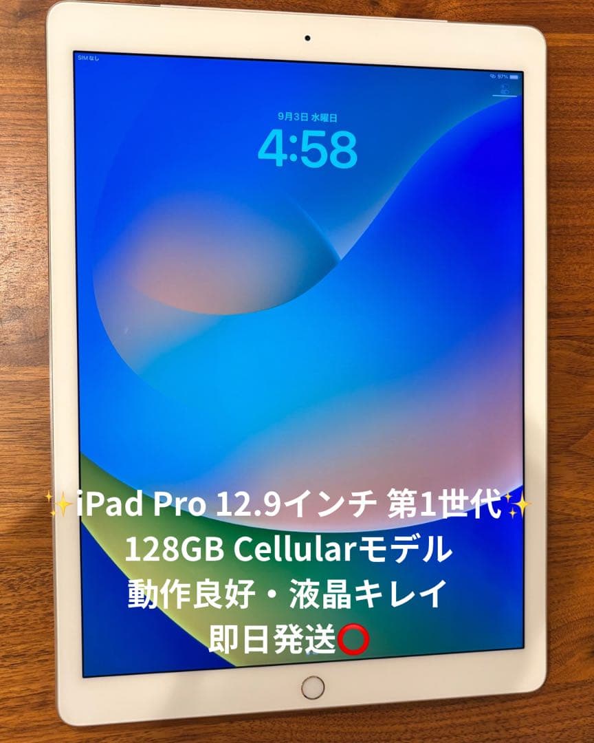 ✨ iPad Pro 12.9インチ 128GB Cellular SIMフリー