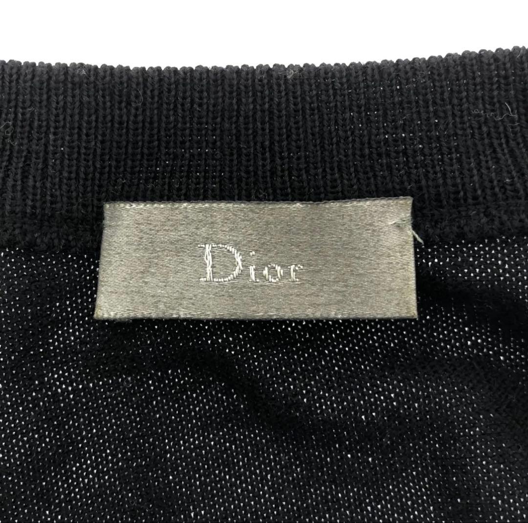 Dior homme 2005AW 爪痕 Vネック ダメージニット セーター