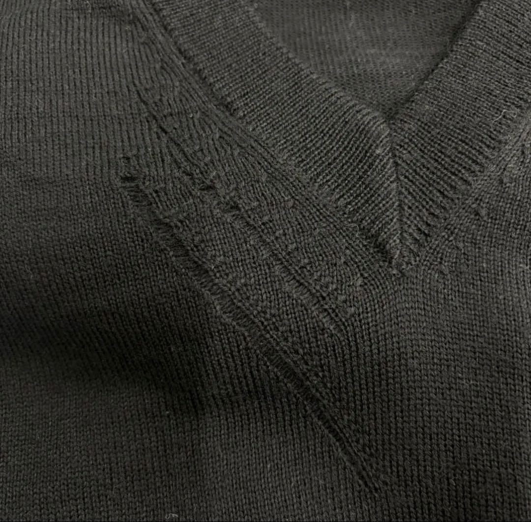 Dior homme 2005AW 爪痕 Vネック ダメージニット セーター