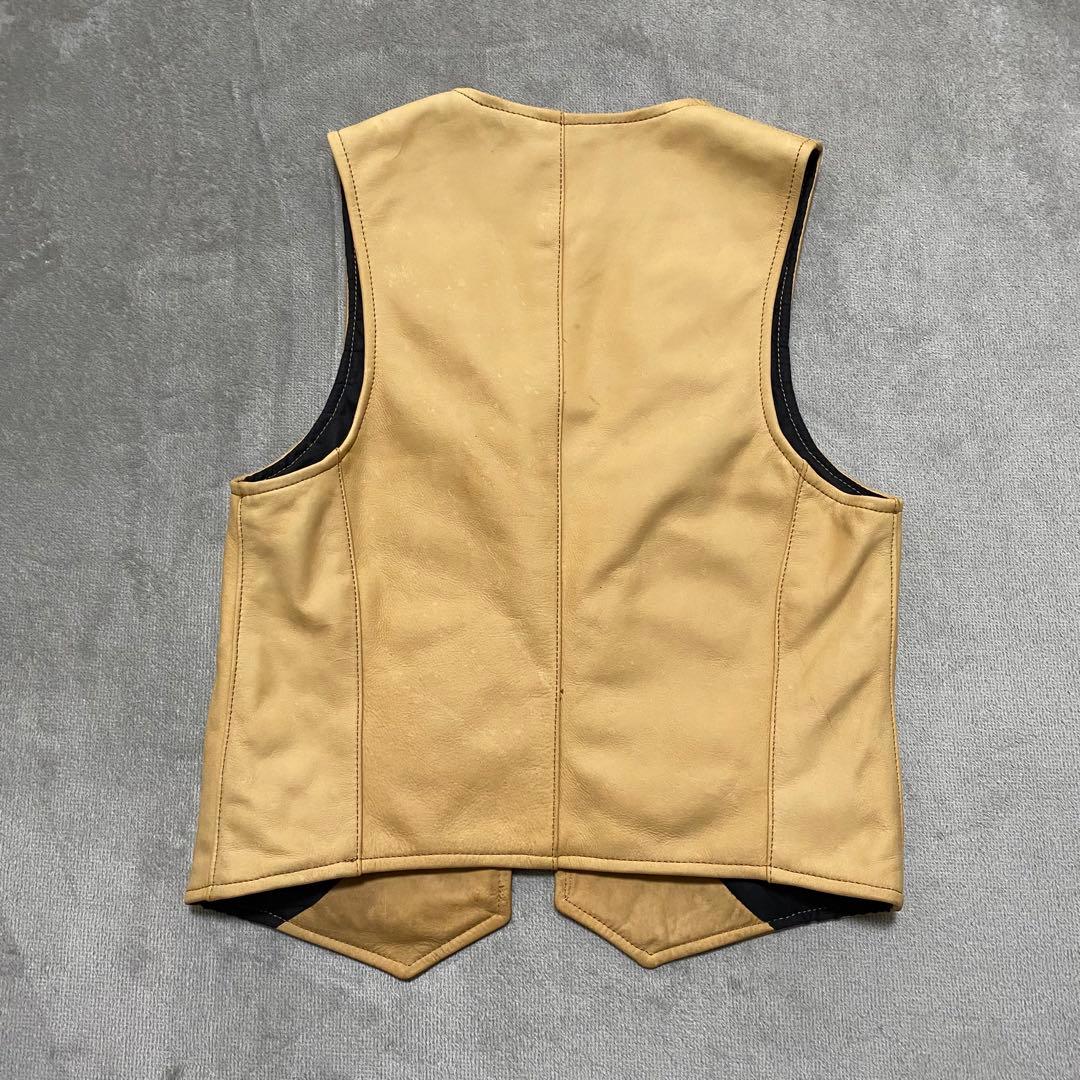 VANSON Leathers スウェードレザーベスト USA 製 タンカラー