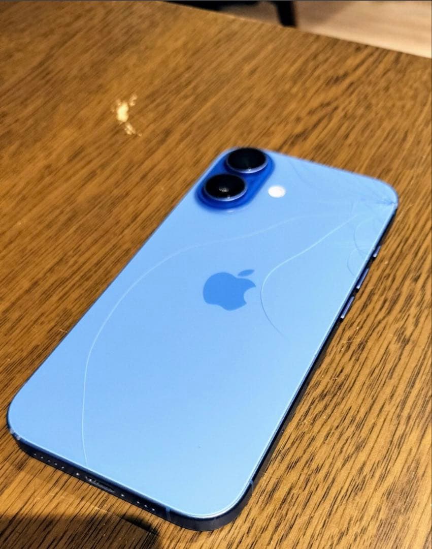 iPhone16 128GB本体 バッテリー100%ウルトラマリン SIMフリー