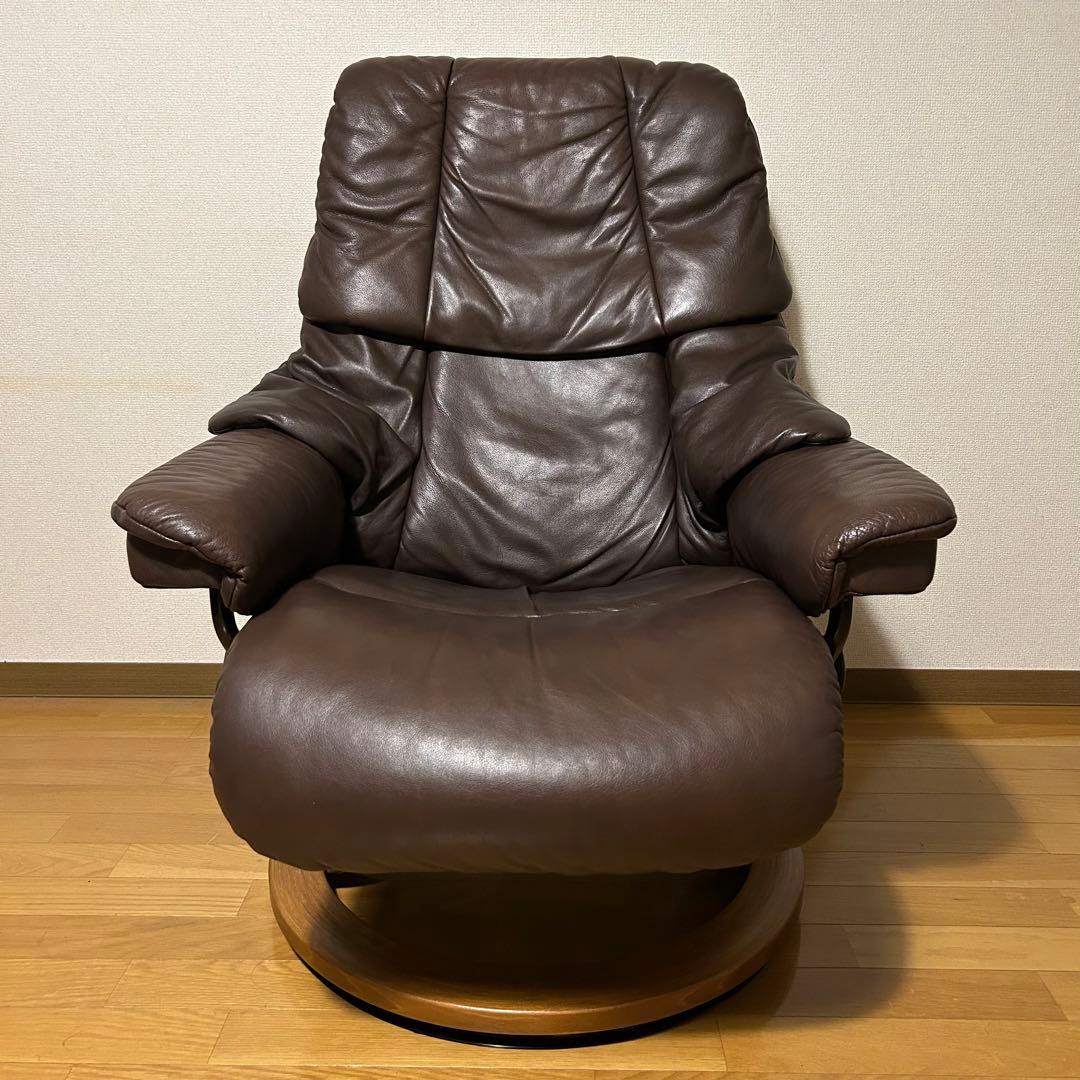 送料込み 美品　エコーネス　レノ　Sサイズ　ストレスレスチェア