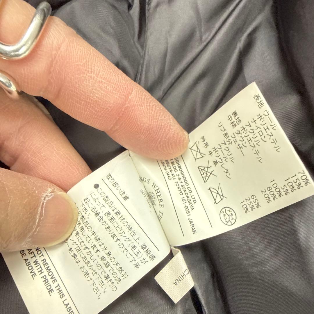 ダブルタップス　大きいサイズ　ダウンベスト　ブラック　XLサイズ