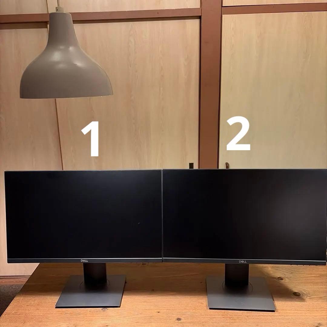Dell モニター P2219h ２台セット！