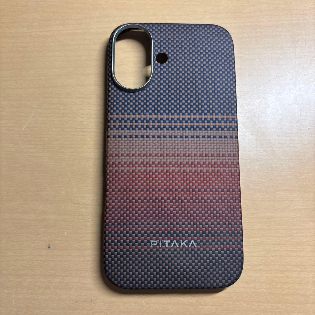 PITAKA iPhone16用ケースMagSafe対応超極薄・超軽量サンセット