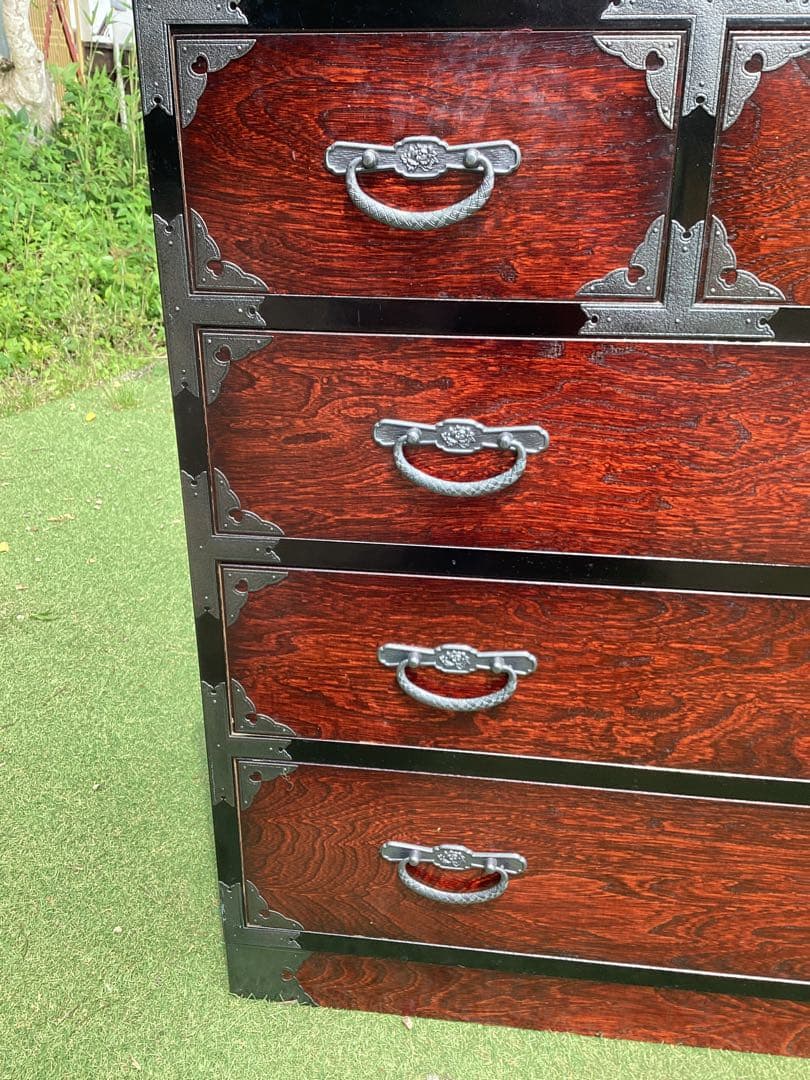 時代箪笥　民芸箪笥　収納家具　整理箪笥　装飾金具　和箪笥