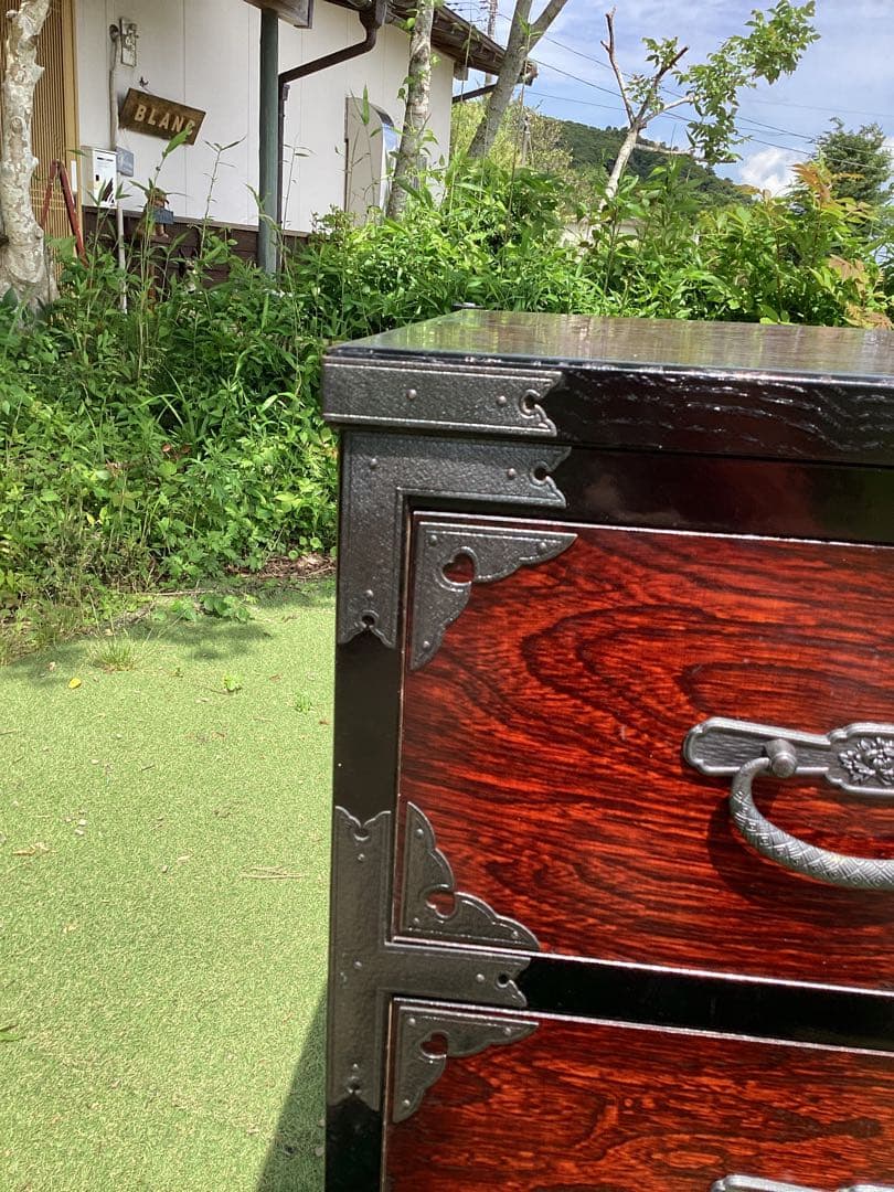 時代箪笥　民芸箪笥　収納家具　整理箪笥　装飾金具　和箪笥