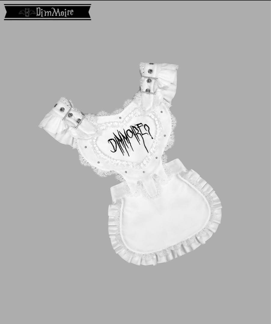 DimMoire Drip Heartメイドワンピース【Black&White】