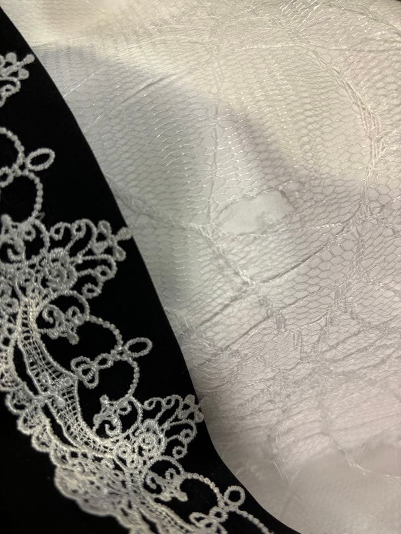 DimMoire Drip Heartメイドワンピース【Black&White】