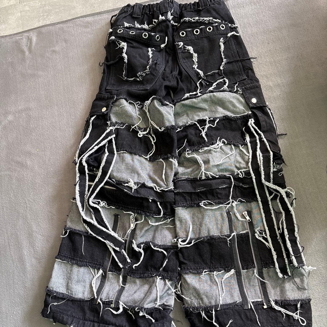 『REFLEM/レフレム』2WAY切替ワイドデニムカーゴパンツ サブカル 地雷系