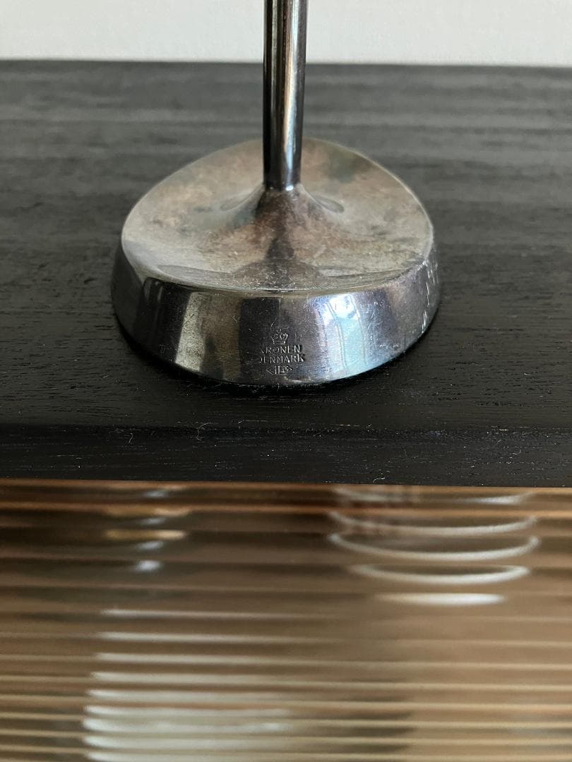 北欧ビンテージ「クローネ・デンマーク」の銀製ろうそく立て・キャンドルホルダー