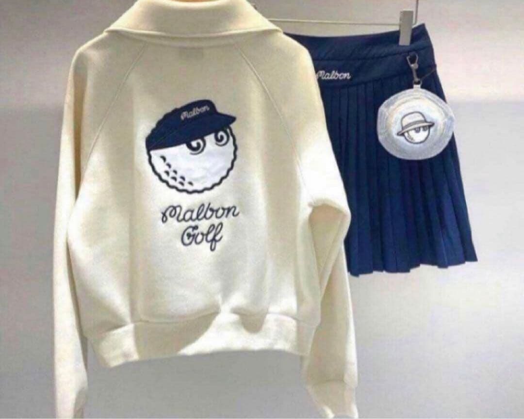 Ｍ クリーム　マルボンゴルフ MALBON GOLF ウエア