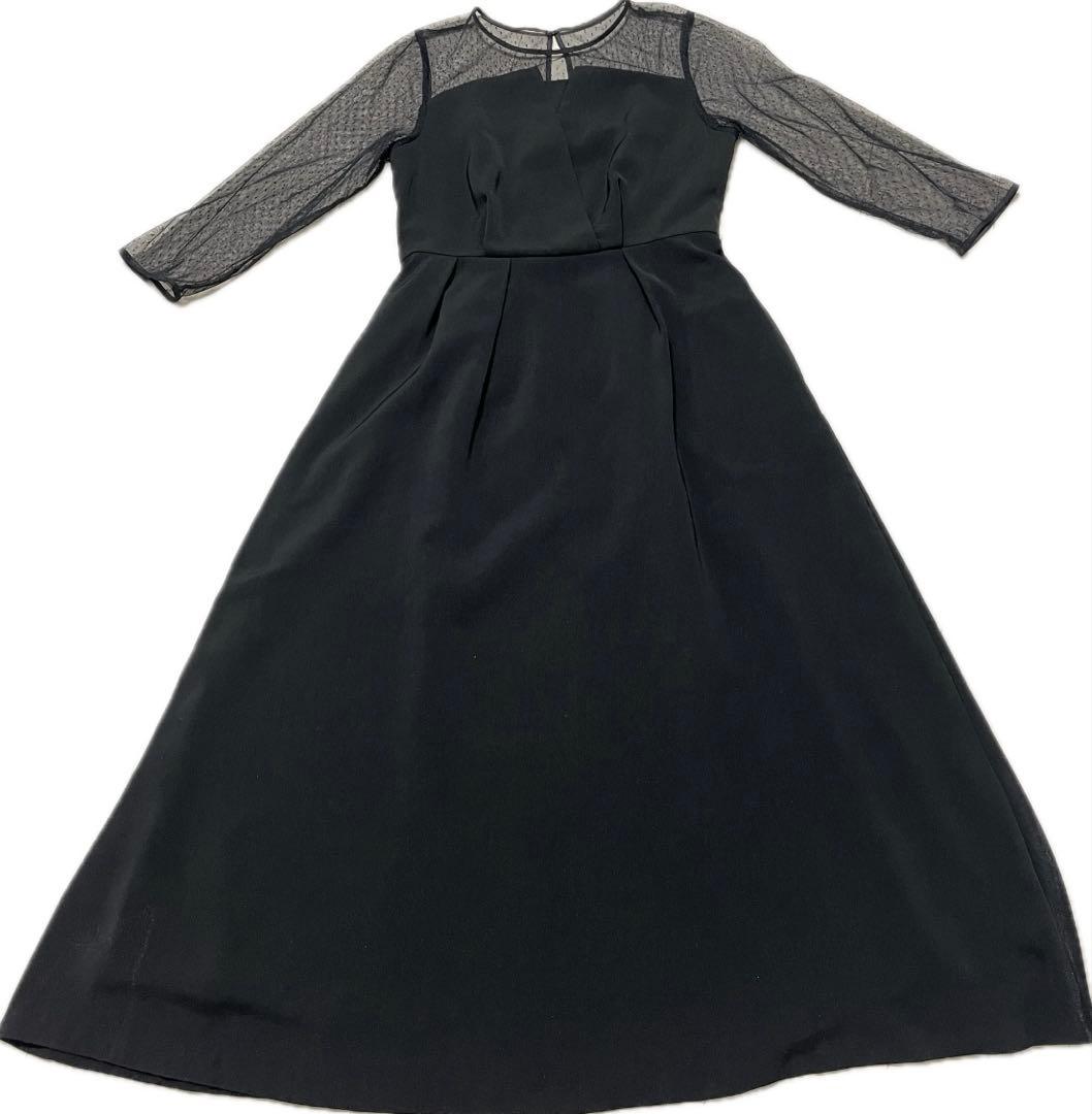 green label relaxing ドットチュールビスチェワンピース