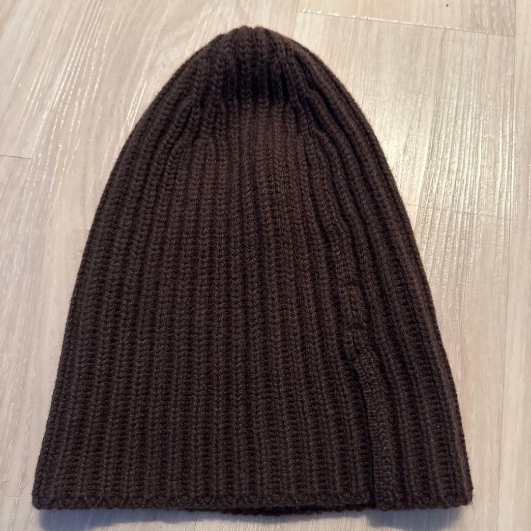 malo ダークブラウン ニット帽