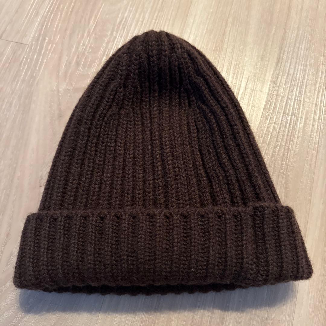 malo ダークブラウン ニット帽