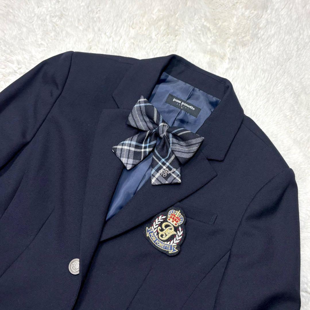 美品✨ポンポネット ジュニア フォーマル スーツ　チェック スカート 160