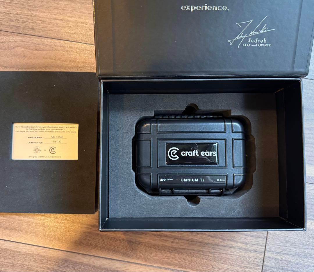 イヤホン Craft Ears Omnium TI Launch Edition