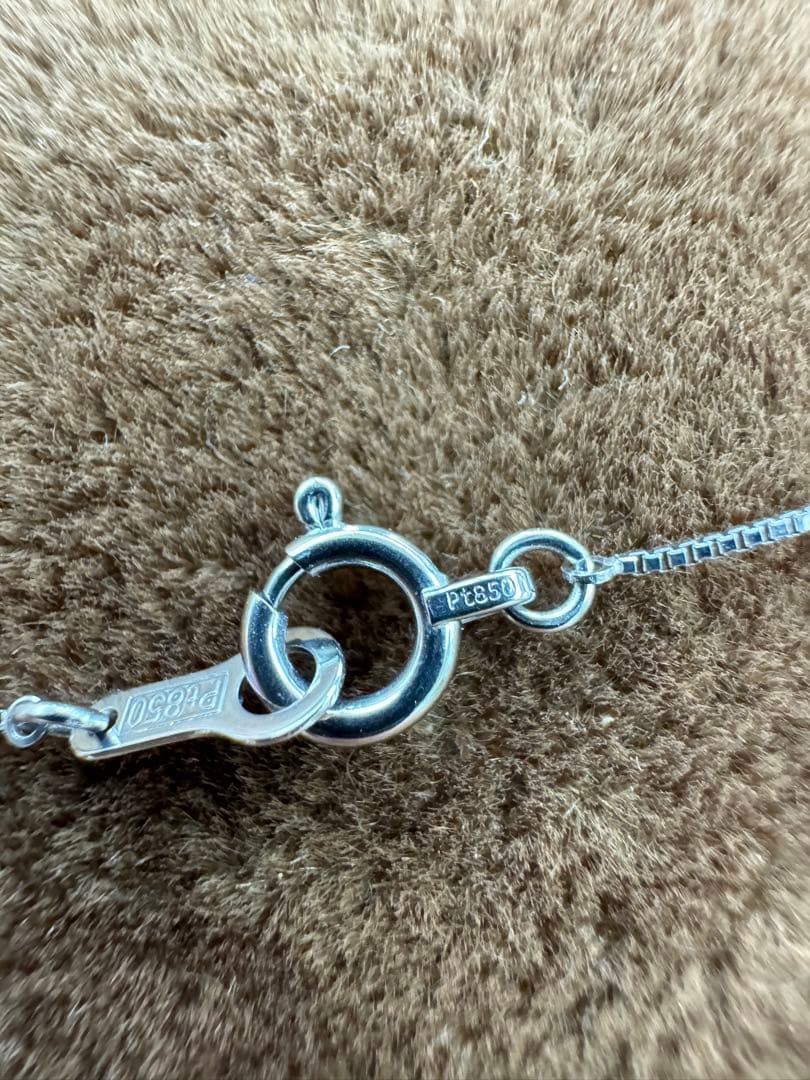 【新品】★Pt850 ベネチアンネックレス プラチナ850 シンプルアクセ pt