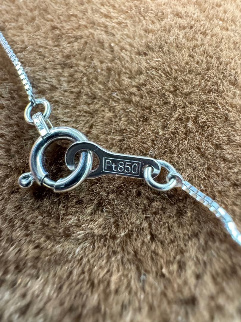 【新品】★Pt850 ベネチアンネックレス プラチナ850 シンプルアクセ pt