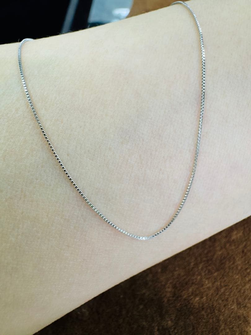 【新品】★Pt850 ベネチアンネックレス プラチナ850 シンプルアクセ pt