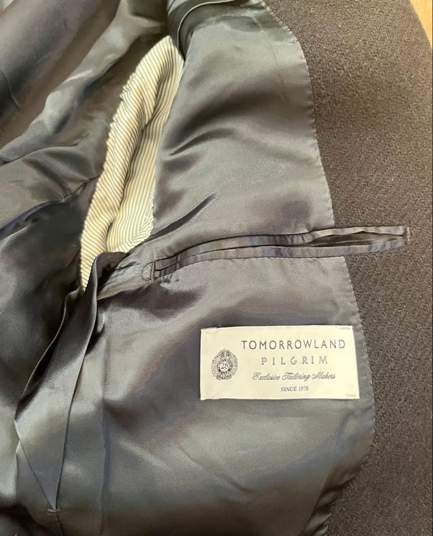 トゥモローランド最高峰PILGRIM×英国ハリスツイード社製 極上厚手ツイード