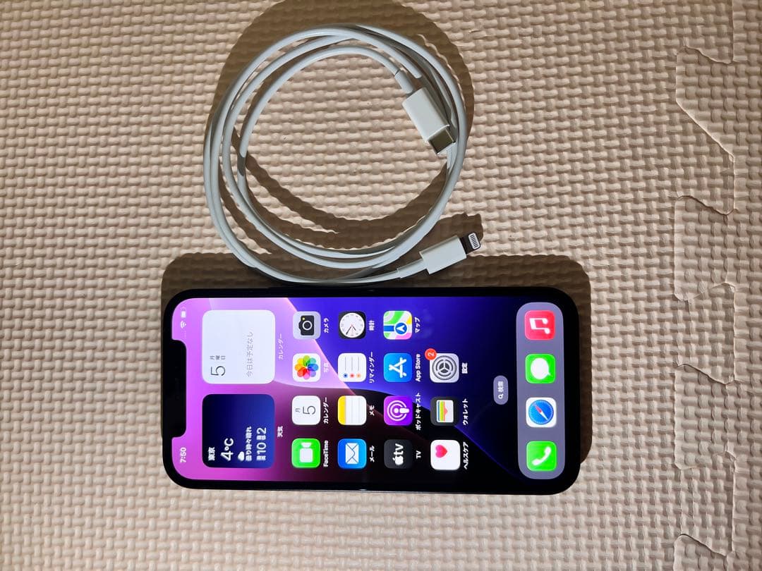 Apple iPhone 12 64G ブラック SIMロック解除済