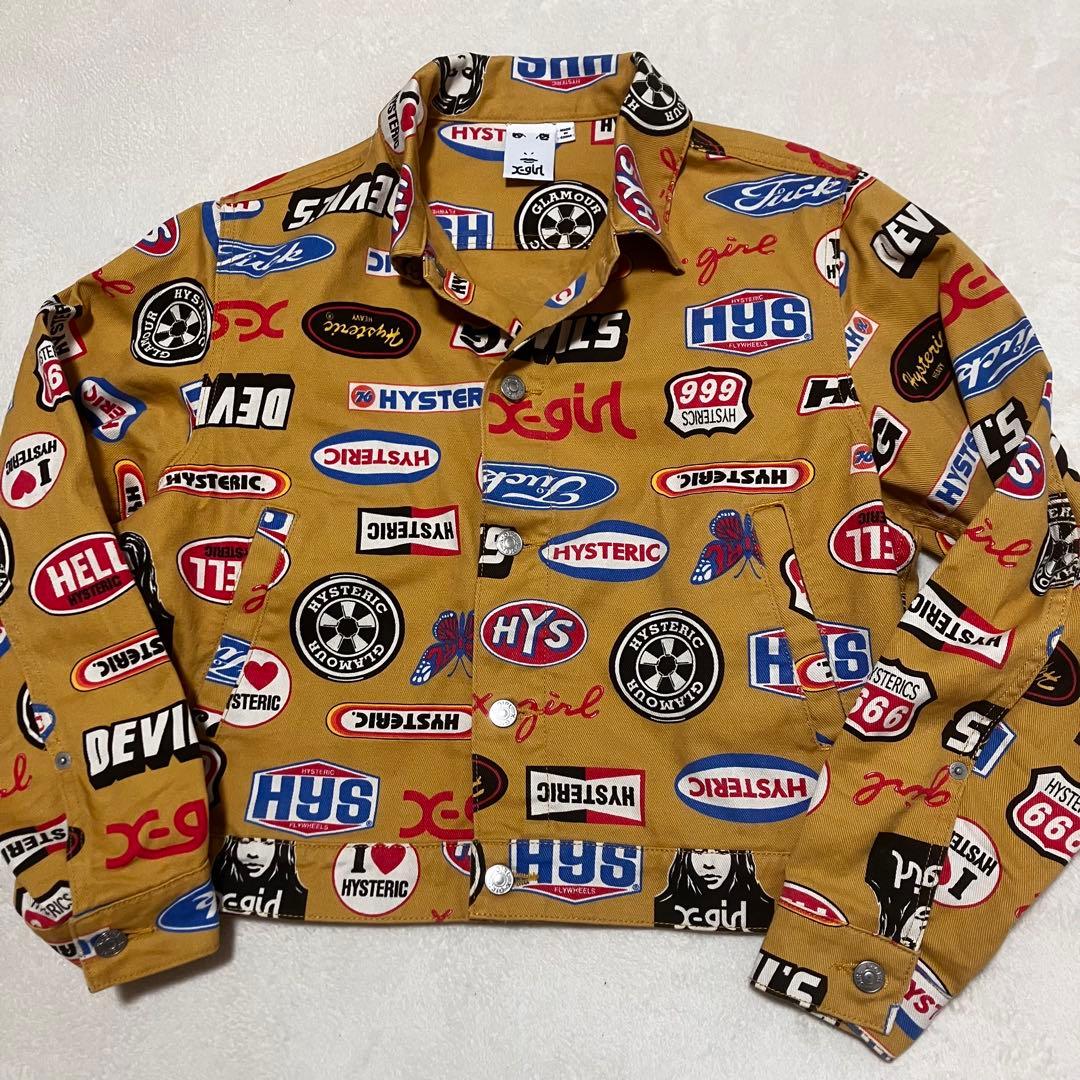 希少✨ヒステリックグラマー ×エックスガール デニムジャケット 総柄 y2k
