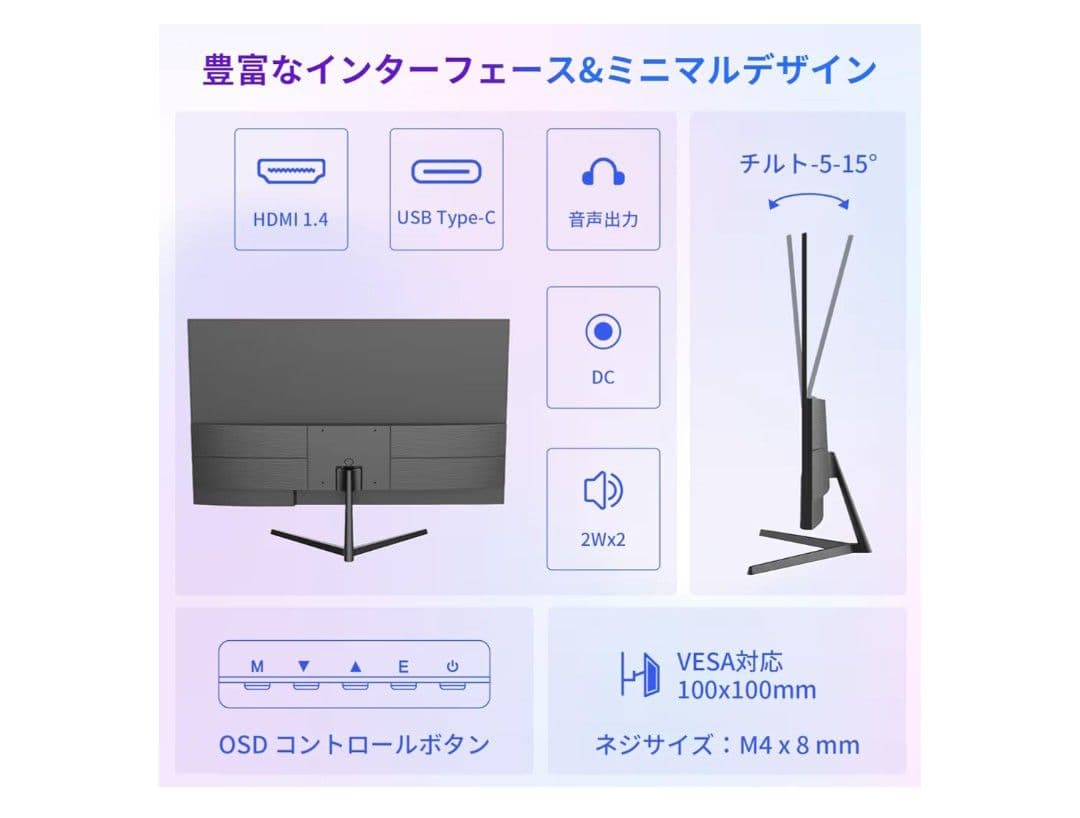 モニター27インチ 120Hz フルHD 1920x1080